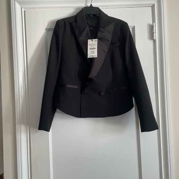 ZARA LIMITED EDITION ZW COLLECTION DOUBLE-BREASTED WOOL BLAZER, XS, NWT - Picture 7 of 7